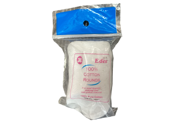 Eden 100% Cotton Rounds 30ct