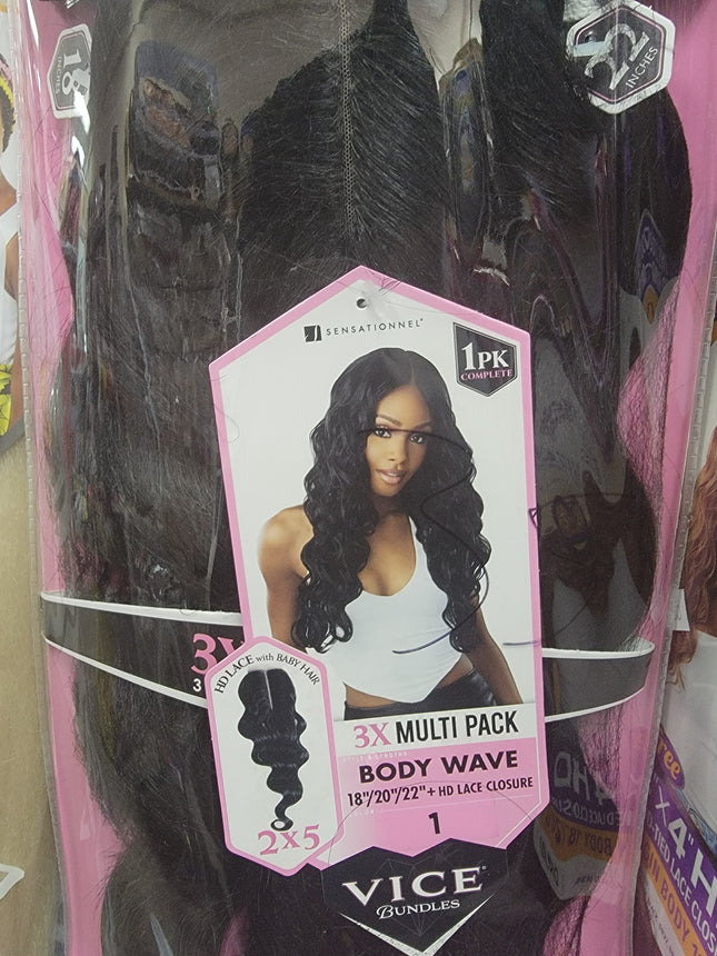 Vice 3x Body Wave HD Lace Closure