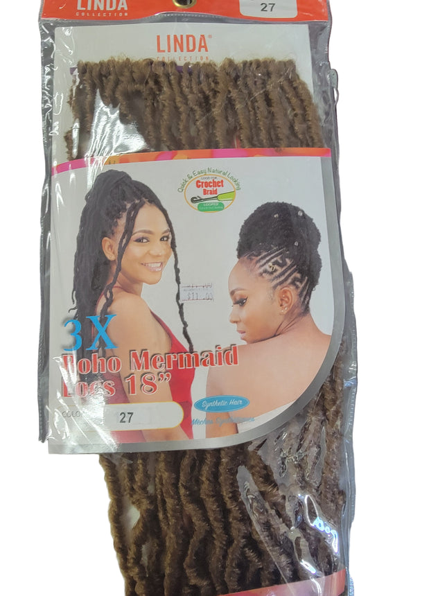 Boho Mermaid Locs 18"