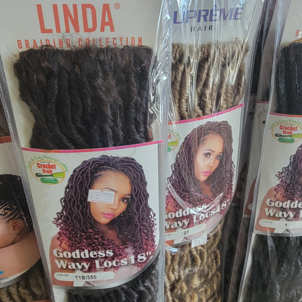 Linda Goddess Wavy Locs 18"