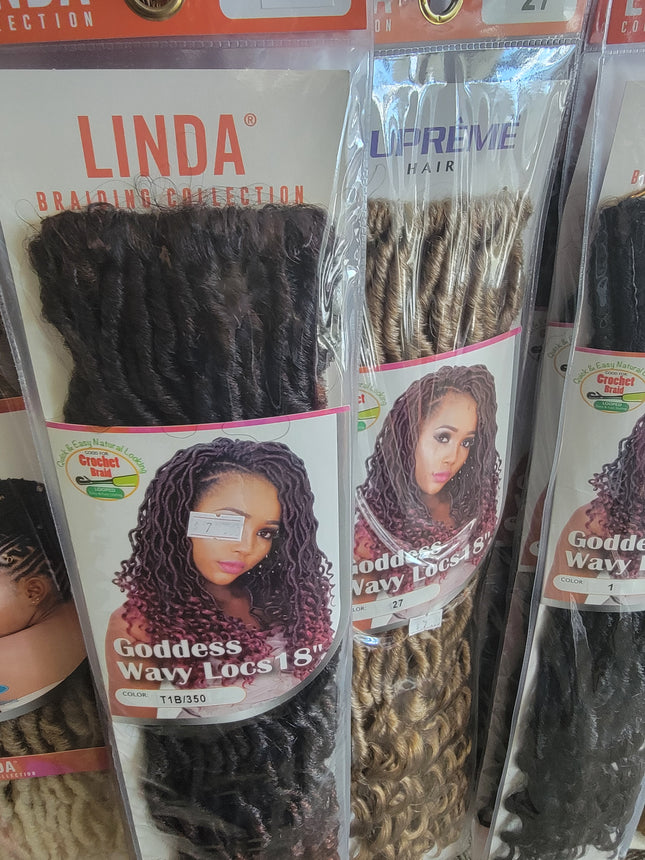 Linda Goddess Wavy Locs 18"