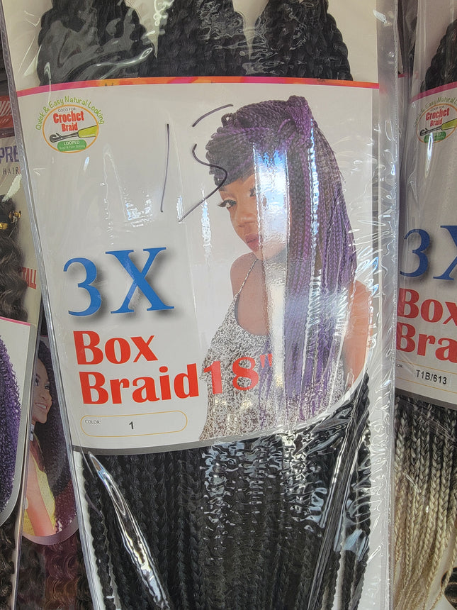 Supreme 3X Box Braid 18"
