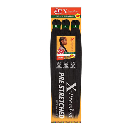 Sensationnel Braids X-Pression 3X Pre-Stretched Braid 58"