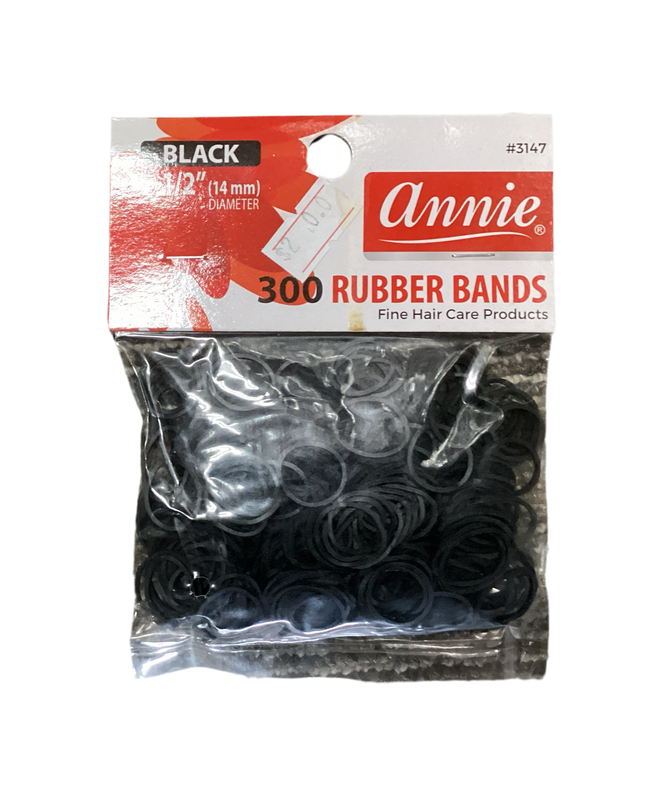 Annie Black Rubber Bands, 300