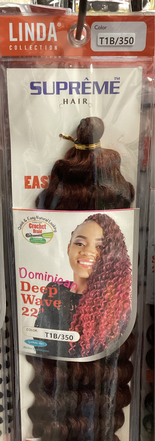 Linda Dominican Deep Wave 22"