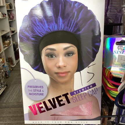 Qfitt Bonnet Velvet Sleep Cap
