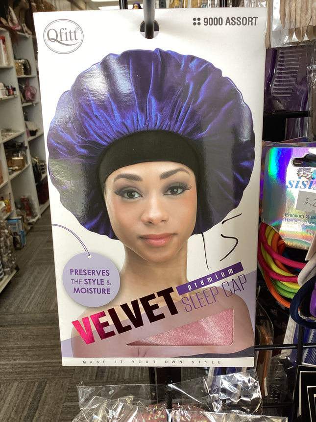 Qfitt Bonnet Velvet Sleep Cap
