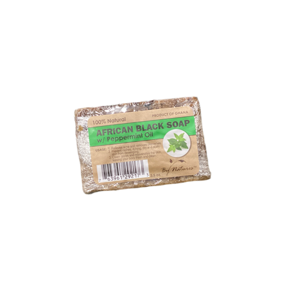 African Black Soap W/ Peppermint Oil