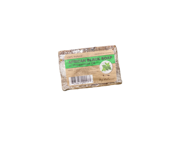 African Black Soap W/ Peppermint Oil