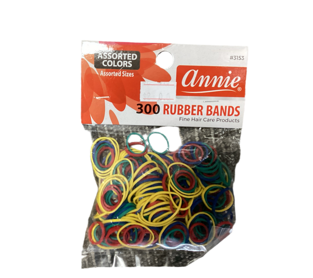 Annie Assorted Rubber Bands, 300