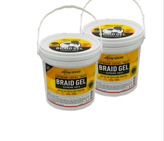 All day locs braiding gel 64oz
