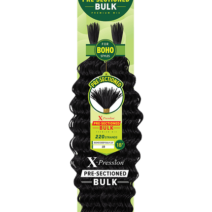 Pre-sectioned  bulk Dominican curls 18" Outre