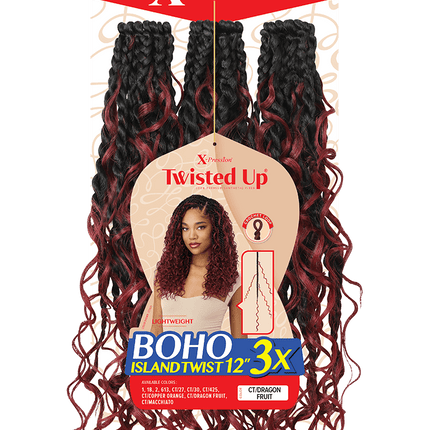 Boho island twist 3x 12”