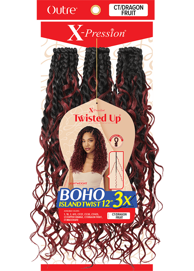 Boho island twist 3x 12”