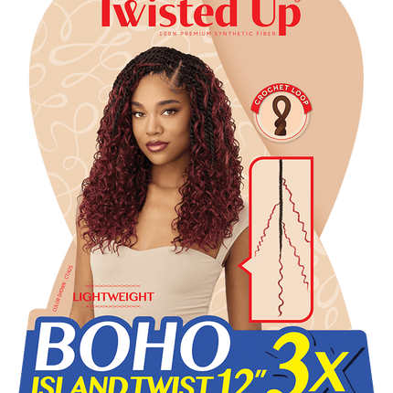 Boho island twist 3x 12”