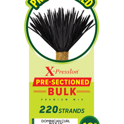 Outre X-Pression PRE-SECTIONED Bulk Dominican Curl Bulk 18” 220 Strands