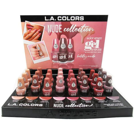 L.A. Colors Boldly Nude Nail Polish Set/Display (24PC)