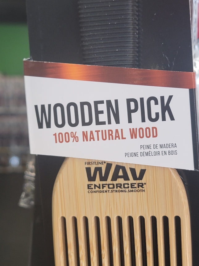 Wooden Afro pick