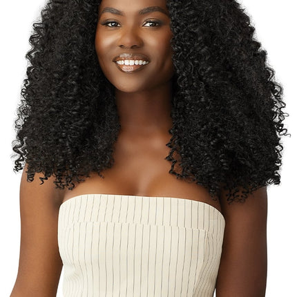 Big beautiful hair clip in Bohemian curl 14"