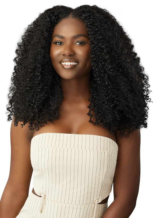 Big beautiful hair clip in Bohemian curl 14"