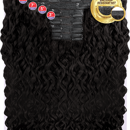 Big beautiful hair clip in 18" Peruvian wave