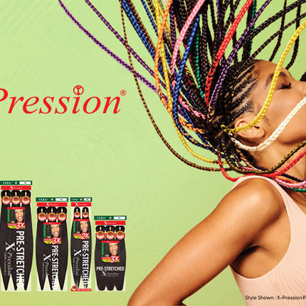 Outre Braids X-Pression Kanekalon 3X Pre Stretched Braid 52"  30pcs minimum to order