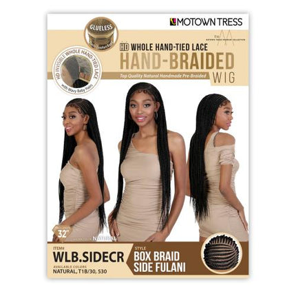 Motown Tress Hand-Braided HD Wig 32” WLB.QUIN32