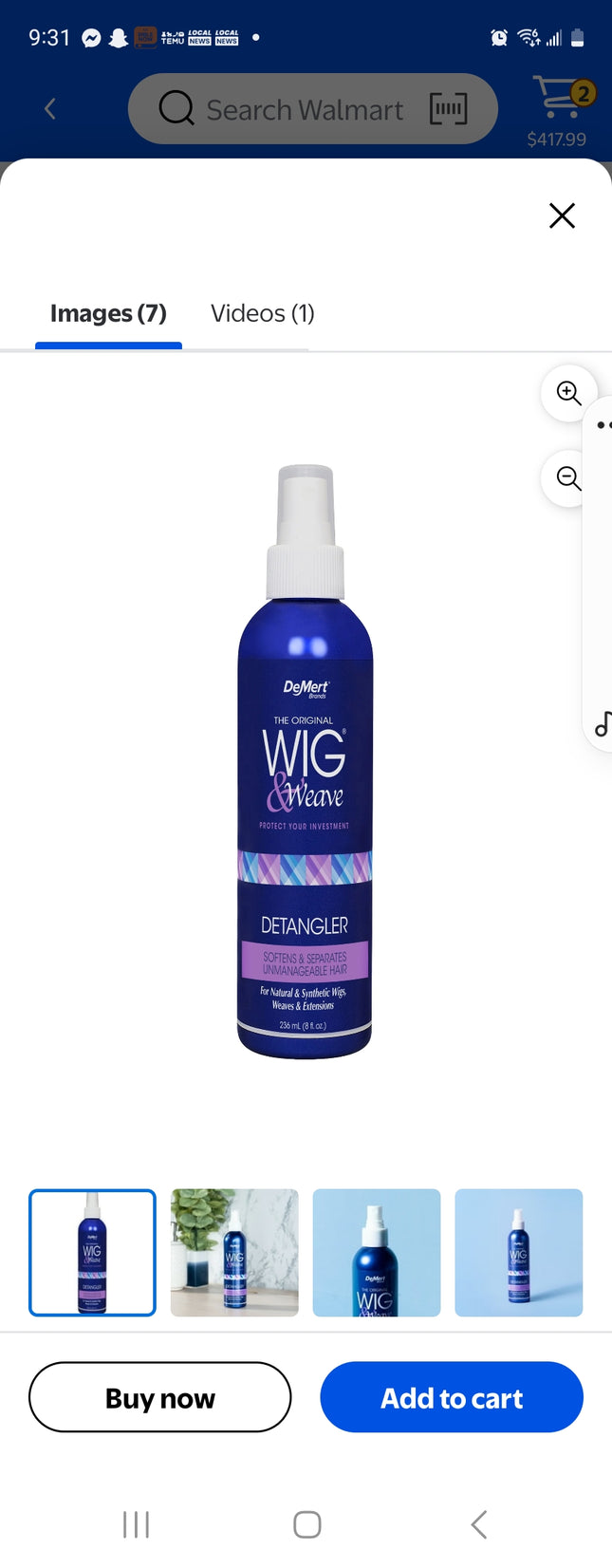 Wig&weave DETANGLER 8oz