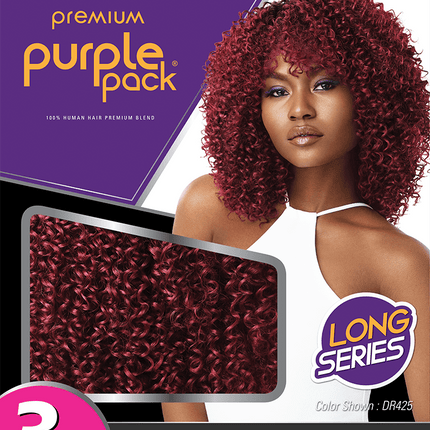 Premium purple pack long series. 3pcs Boho curl