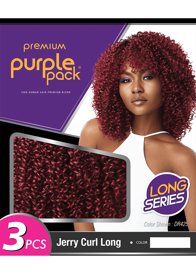 Premium purple pack long series. 3pcs Boho curl