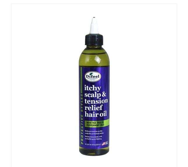 Difeel Itchy Scalp & Tension Relief Hair Oil 8oz (PC)