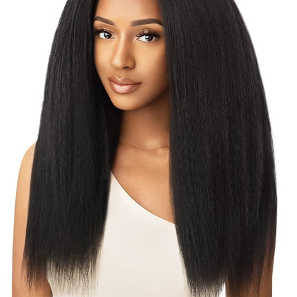 Big beautiful hair clip in kinky straight 18"