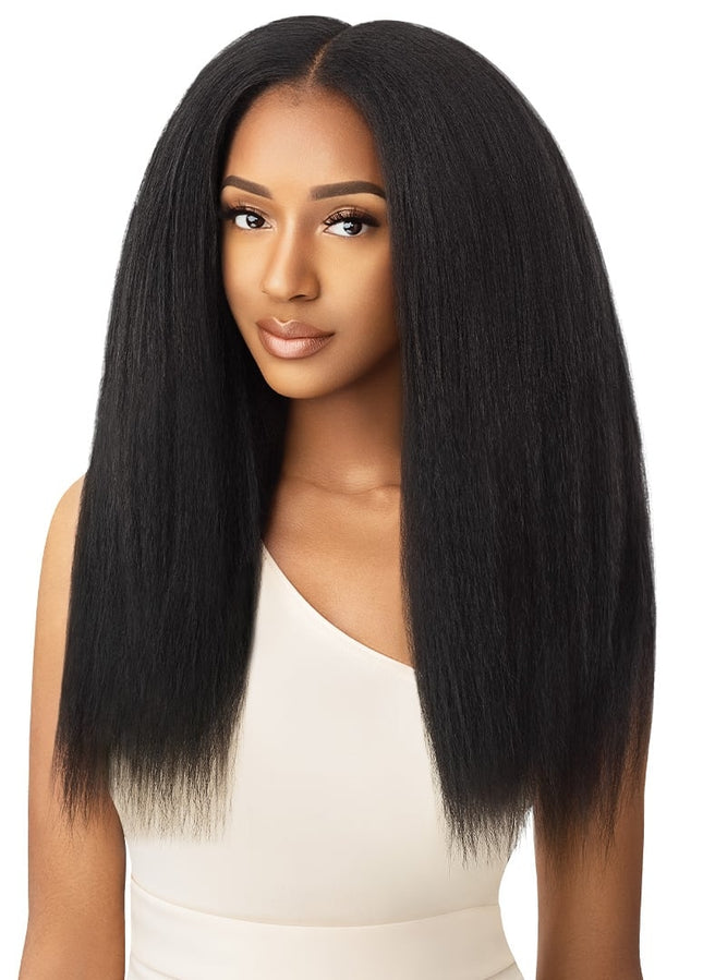 Big beautiful hair clip in kinky straight 18"