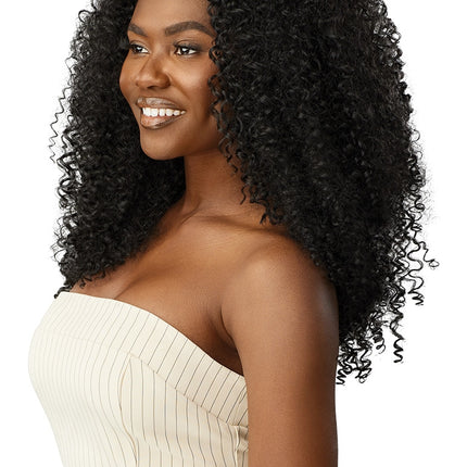 Big beautiful hair clip in Bohemian curl 14"