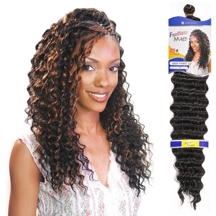 FreeTress Shake-N-GO Braid Crotchet Deep Twist 22”