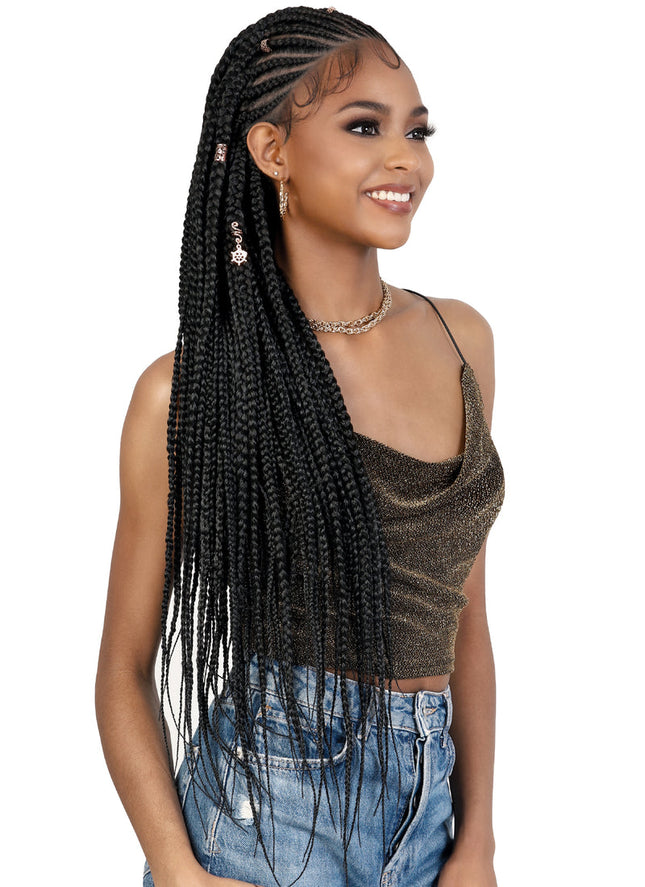Motown Tress Hand-Braided HD Wig 32” WLB.QUIN32
