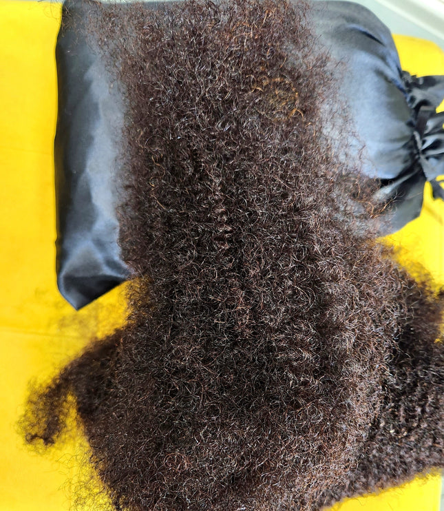 Afro kinky bulk human hair 16" 50g 6parks