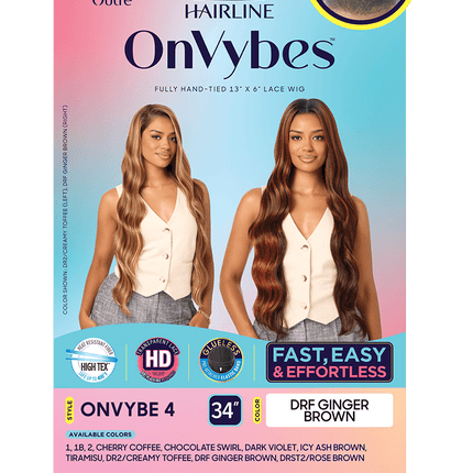 Outre HD Lace Frontal Wig Perfect Hairline OnVybes Glueless Fully Hand-Tied 13X6 Lace Wig OnVybe 4