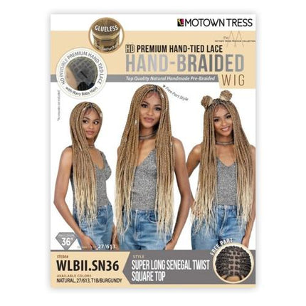 Motown Tress Hand-Braided HD Wig 32” WLBII.MICRO