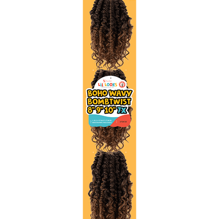 BOHO WAVY BOMBTWIST 8" 9" 10" 7X