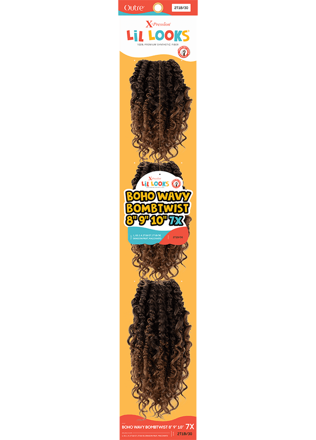 BOHO WAVY BOMBTWIST 8" 9" 10" 7X