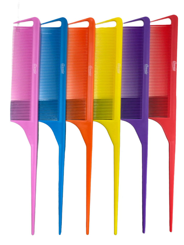 Annie Rat Tail Section Comb Assort Color